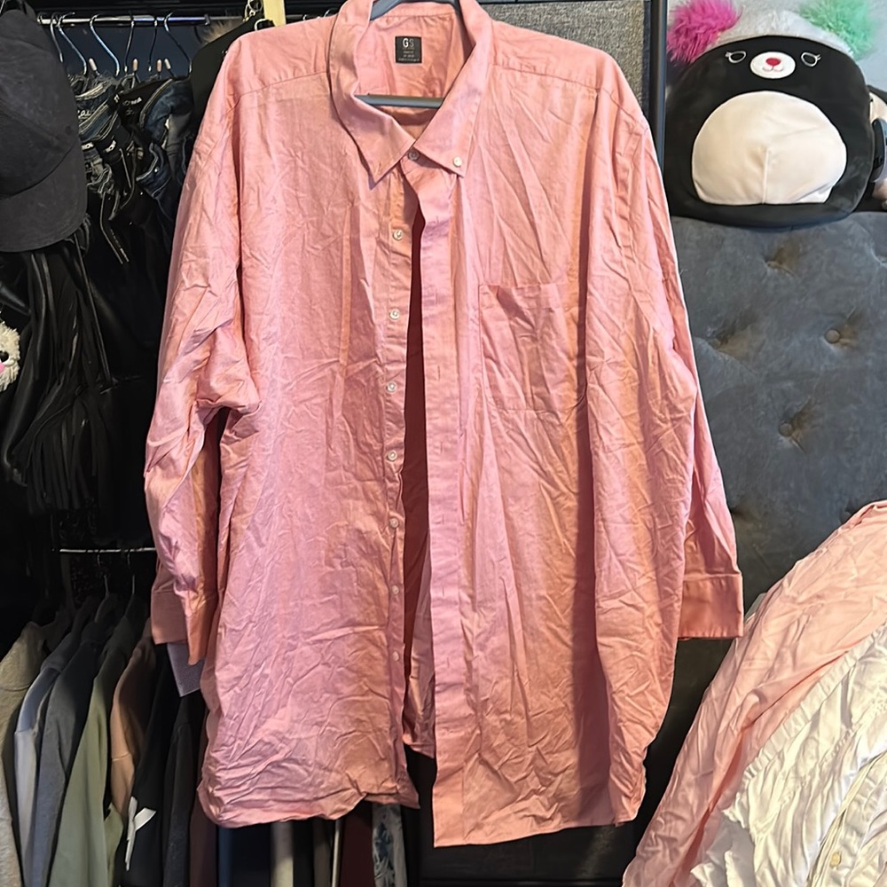 Gold series custom made dress shirt new fits 2x to 3x new